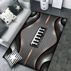 Hummer Rug Carpet For Home Decor, Gift For Hummer Lovers CAR189032125604 - Gray