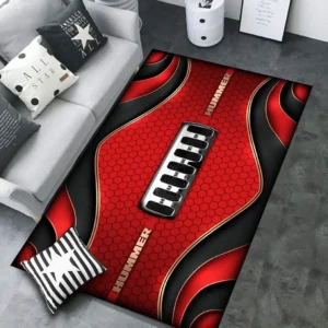 Hummer Rug Carpet For Home Decor, Gift For Hummer Lovers CAR189032125604 - Red