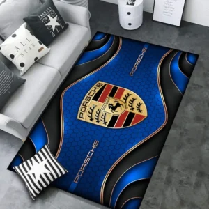 Porsche Rug Carpet For Home Decor, Gift For Porsche Lovers CAR189032125606 - Blue