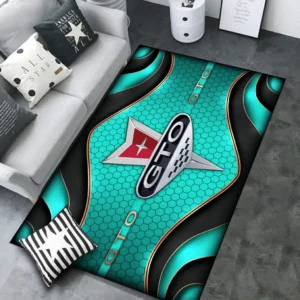 Pontiac GTO Rug Carpet For Home Decor, Gift For Pontiac GTO Lovers CAR189032125607 - Cyan