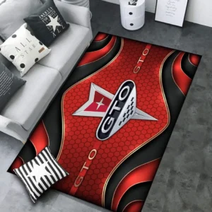 Pontiac GTO Rug Carpet For Home Decor, Gift For Pontiac GTO Lovers CAR189032125607 - Red