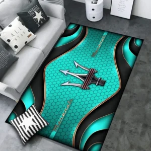 Maserati Rug Carpet For Home Decor, Gift For Maserati Lovers CAR189032125608 - Cyan