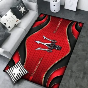 Maserati Rug Carpet For Home Decor, Gift For Maserati Lovers CAR189032125608 - Red