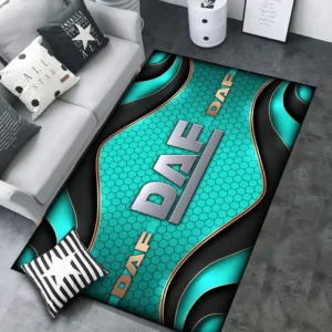DAF Rug Carpet For Home Decor, Gift For DAF Lovers CAR189032125618 - Cyan
