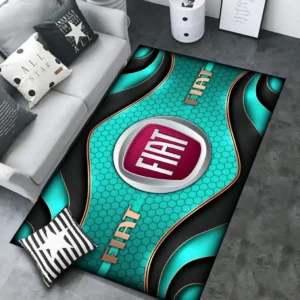 Fiat Rug Carpet For Home Decor, Gift For Fiat Lovers CAR189032125622 - Cyan