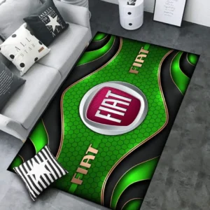 Fiat Rug Carpet For Home Decor, Gift For Fiat Lovers CAR189032125622 - Green