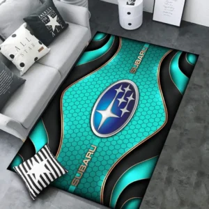 Subaru Rug Carpet For Home Decor, Gift For Subaru Lovers CAR189032125624 - Cyan