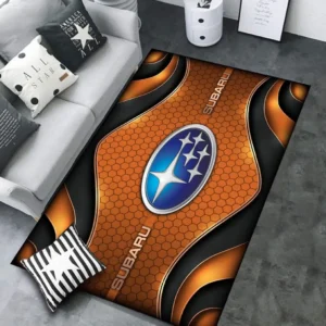 Subaru Rug Carpet For Home Decor, Gift For Subaru Lovers CAR189032125624 - Orange