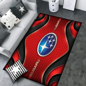 Subaru Rug Carpet For Home Decor, Gift For Subaru Lovers CAR189032125624 - Red
