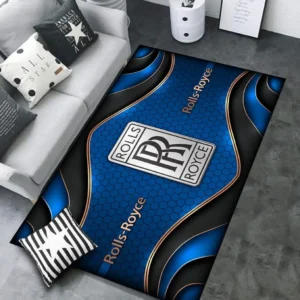 Rolls Royce Rug Carpet For Home Decor, Gift For Rolls Royce Lovers CAR189032125627 - Blue