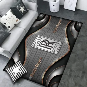 Rolls Royce Rug Carpet For Home Decor, Gift For Rolls Royce Lovers CAR189032125627 - Gray