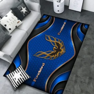 Firebird Pontiac Rug Carpet For Home Decor, Gift For Firebird Pontiac Lovers CAR189032125628 - Blue