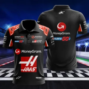 Haas F1 Polo Shirt, All Over Print Polo Shirt CAR418050925670
