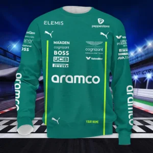 Aston Martin Cognizant F1 Sweatshirt, All Over Print Sweatshirt CAR418050925672