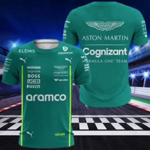 Aston Martin Cognizant F1 T-Shirt, All Over Print T-Shirt CAR418050925672