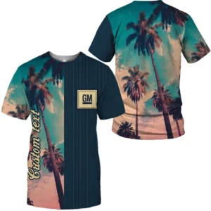 General Motors Vintage T-Shirt Palm Custom, All Over Print Car Shirt CAR431041625354