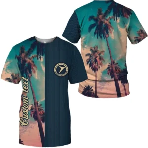 Messerschmitt Vintage T-Shirt Palm Custom, All Over Print Car Shirt CAR431041625438