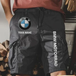 BMW Motorrad Men Pocket Workwear Shorts, Pants For BMW Motorrad Fan CAR454051625001 - Gray