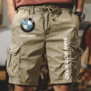 BMW Motorrad Men Pocket Workwear Shorts, Pants For BMW Motorrad Fan CAR454051625001 - Khaki