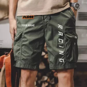 Ktm Men Pocket Workwear Shorts, Pants For Ktm Fan CAR454051625008 - Army Green