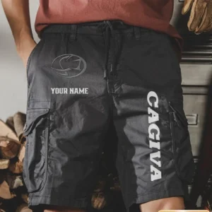 Caviga Men Pocket Workwear Shorts, Pants For Caviga Fan CAR454051625015 - Gray