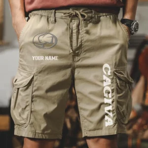 Caviga Men Pocket Workwear Shorts, Pants For Caviga Fan CAR454051625015 - Khaki