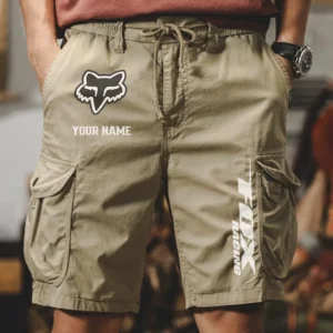 Fox Racing Men Pocket Workwear Shorts, Pants For Fox Racing Fan CAR454051625016 - Khaki