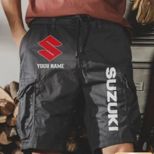 Suzuki Motors Men Pocket Workwear Shorts, Pants For Suzuki Motors Fan CAR454051625022 - Gray