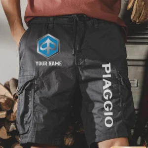 Piaggio Men Pocket Workwear Shorts, Pants For Piaggio Fan CAR454051625028 - Gray