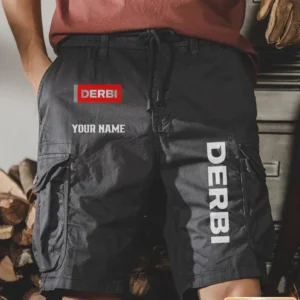 Derbi Men Pocket Workwear Shorts, Pants For Derbi Fan CAR454051625035 - Gray