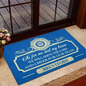 Brentford Doormat, All Over Print Doormat Brentford - Blue DEPL05082041