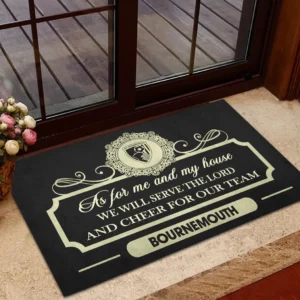 Bournemouth Doormat, All Over Print Doormat Bournemouth - Black DEPL05082042