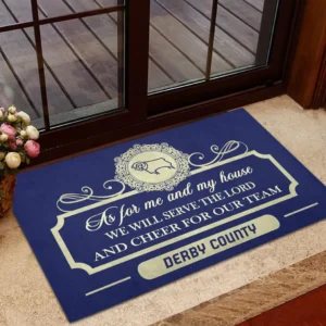 Derby County Doormat, All Over Print Doormat Derby County - Dark Blue DEPL05082046