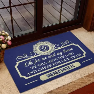 Sheffield United Doormat, All Over Print Doormat Sheffield United - Dark Blue DEPL05082052