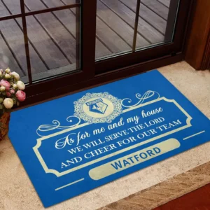 Watford Doormat, All Over Print Doormat Watford - Blue DEPL05082059
