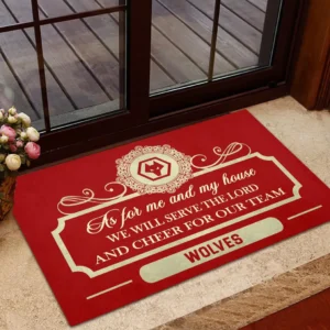 Wolverhampton Doormat, All Over Print Doormat Wolverhampton - Red DEPL05082066