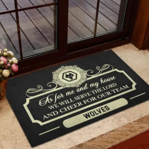 Wolverhampton Doormat, All Over Print Doormat Wolverhampton - Black DEPL05082066
