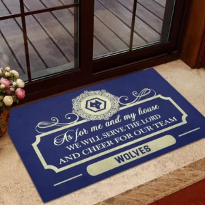 Wolverhampton Doormat, All Over Print Doormat Wolverhampton - Dark Blue DEPL05082066