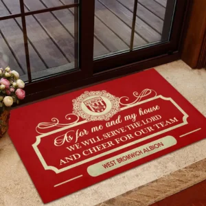 West Bromwich Albion Doormat, All Over Print Doormat West Bromwich Albion - Red DEPL05082067