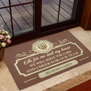 West Bromwich Albion Doormat, All Over Print Doormat West Bromwich Albion - Brown  DEPL05082067