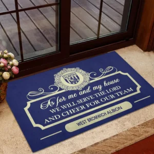 West Bromwich Albion Doormat, All Over Print Doormat West Bromwich Albion - Dark Blue DEPL05082067