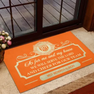 West Bromwich Albion Doormat, All Over Print Doormat West Bromwich Albion - Orange DEPL05082067