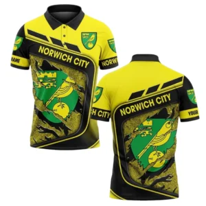Norwich City Polo Shirt, All Over Print Polo Shirt Norwich City DEPL6005102052