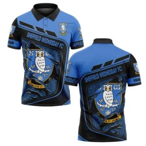 Sheffield Wednesday Polo Shirt, All Over Print Polo Shirt Sheffield Wednesday DEPL6005102057