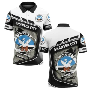 Swansea City Polo Shirt, All Over Print Polo Shirt Swansea City DEPL6005102059