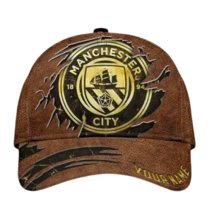 Manchester City Classic Cap, All Over Print Classic Cap Manchester City - Brown DEPL6605162026