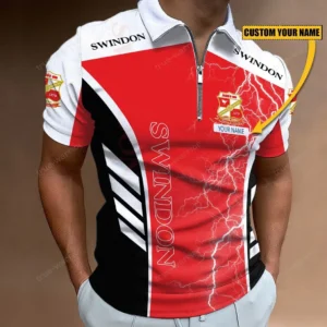 Swindon Town Zipper Polo Shirt, Gift For Swindon Town Fan EPL09052225370