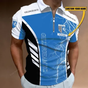 Gillingham Zipper Polo Shirt, Gift For Gillingham Fan EPL09052225381