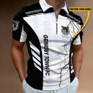 Grimsby Town Zipper Polo Shirt, Gift For Grimsby Town Fan EPL09052225394