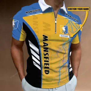 Mansfield Town Zipper Polo Shirt, Gift For Mansfield Town Fan EPL09052225404